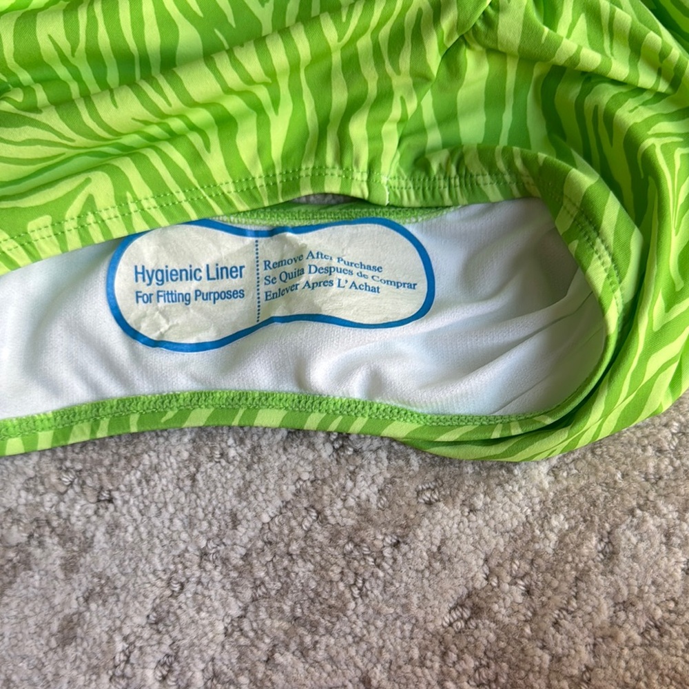 MICHAEL Michael Kors Green One Piece Swimsuit Halter Neck - Picture 6 of 6